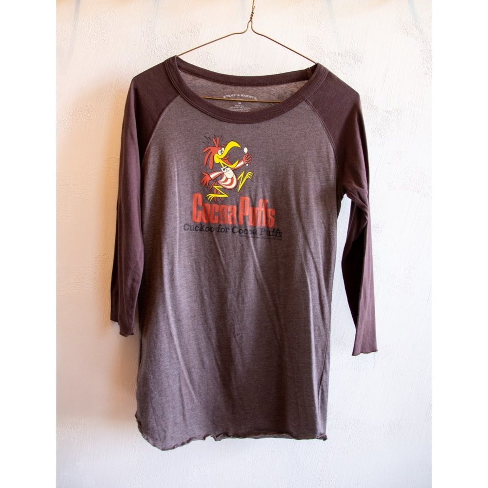 Cocoa Puffs 3/4 length sleeve shirt